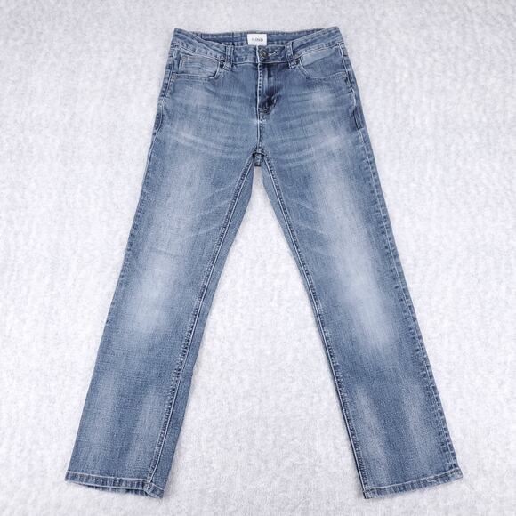 Hudson Jeans Womens 10 Medium Wash Blue Straight Leg Stretch Trendy - Picture 1 of 13